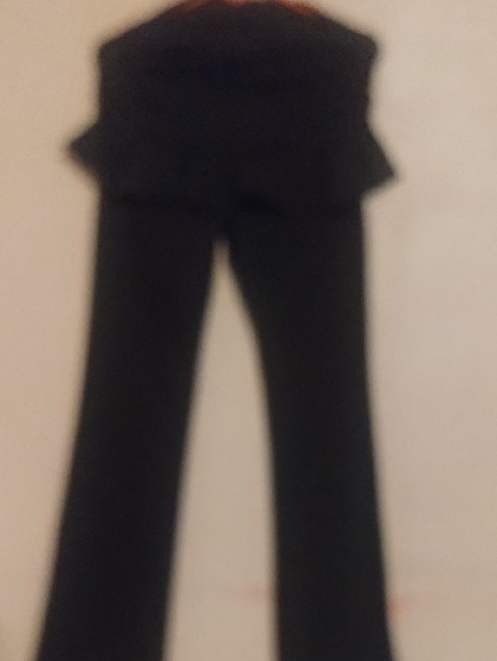 Black High-Rise Flared Pants